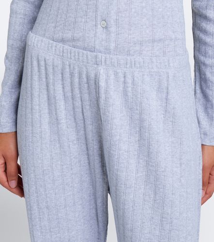 Pantaloni a gamba larga cropped in cotone - Leset - Modalova