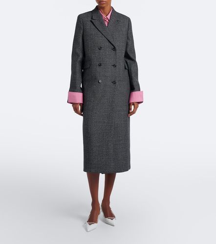 Prada Checked virgin wool coat - Prada - Modalova