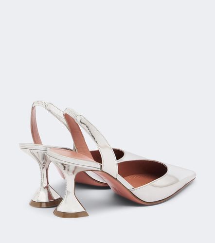 Slingback-Pumps Holli aus Metallic-Leder - Amina Muaddi - Modalova