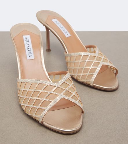 Lumiere embellished mesh mules - Aquazzura - Modalova