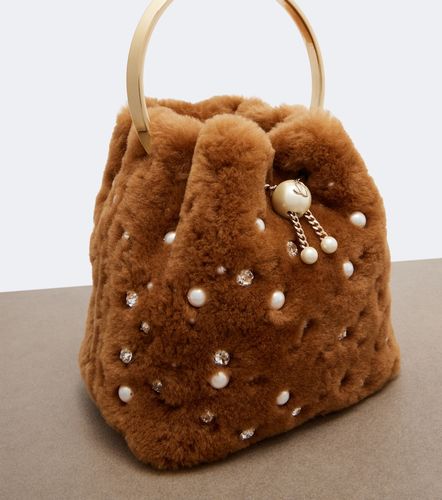 Borsa a secchiello Bon Bon Small in shearling - Jimmy Choo - Modalova