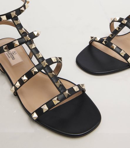 Rockstud leather sandals - Valentino Garavani - Modalova