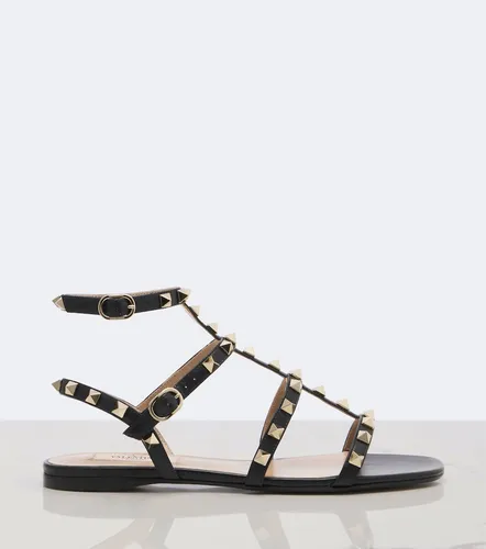 Rockstud leather sandals - Valentino Garavani - Modalova