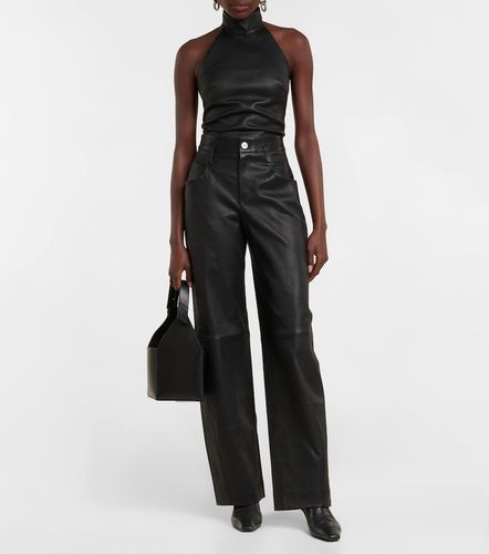 Cassidy high-rise wide-leg suede pants - Stouls - Modalova