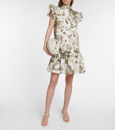 Vestido corto Pomona de algodón - Erdem - Modalova