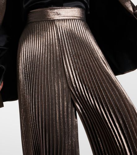 Elegante Panteon silk-blend lame wide-leg pants - Max Mara - Modalova