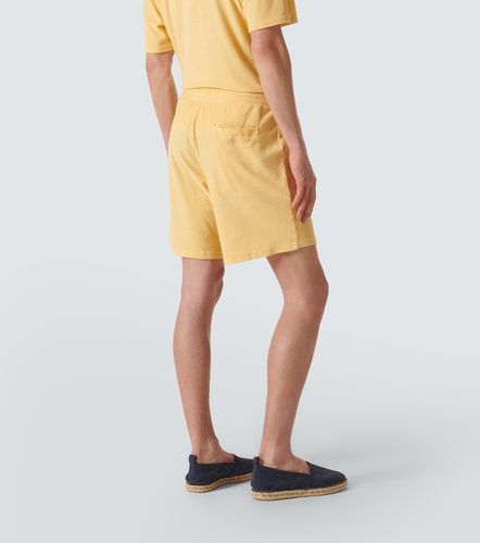 Faustino cotton and linen-blend terry shorts - Frescobol Carioca - Modalova