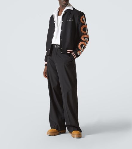 Chaqueta varsity Snake Bones de mezcla de lana - Amiri - Modalova