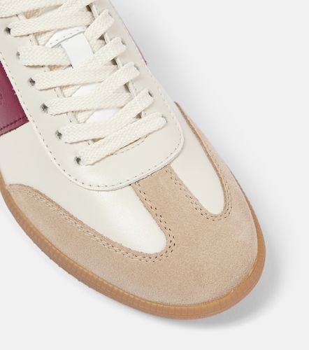 Tabs suede-trimmed leather sneakers - Tod's - Modalova