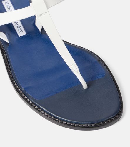 Hata leather thong sandals - Manolo Blahnik - Modalova