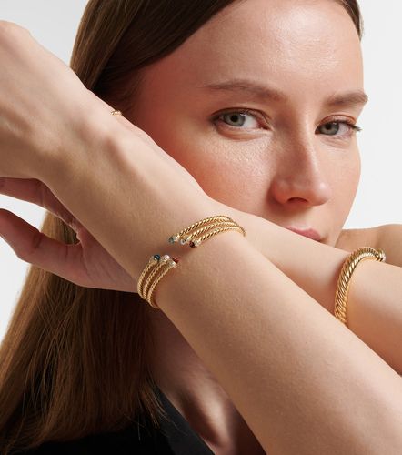 Bracciale Cablespira® Flex in 18kt con perle d'acqua dolce e diamanti - David Yurman - Modalova