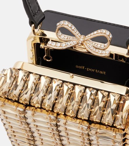 Micro crystal-embellished box bag - Self-Portrait - Modalova