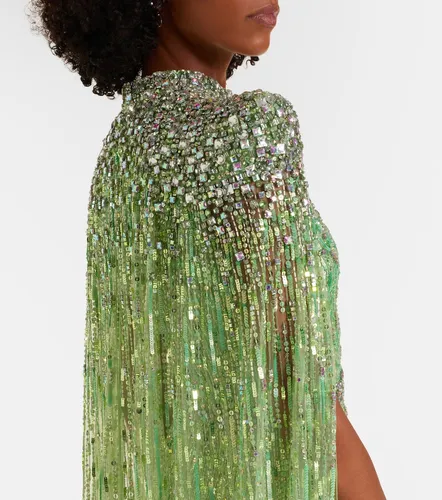 Opera embellished caped gown - Jenny Packham - Modalova