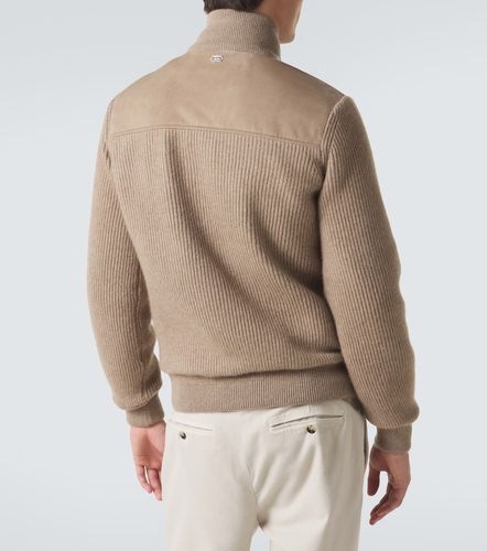 Cashmere and suede bomber jacket - Agnona - Modalova
