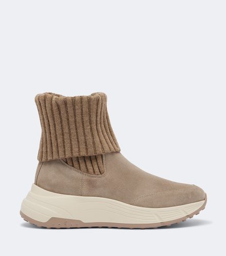H669 knitted suede ankle boots - Hogan - Modalova