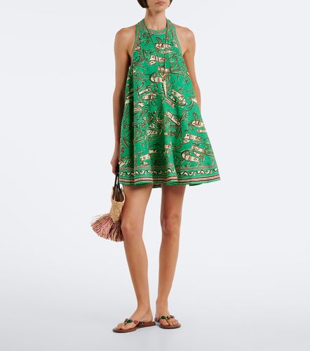 Fish Sticks printed linen minidress - Alemais - Modalova