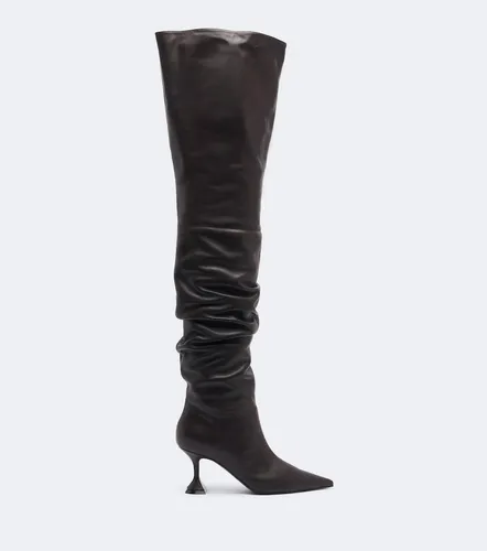 Botas mosqueteras Olivia de piel - Amina Muaddi - Modalova