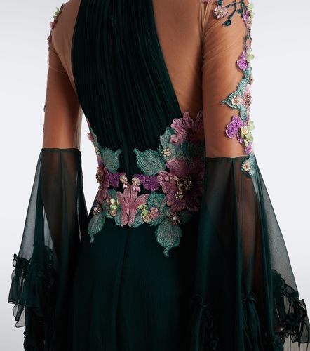 Verzierte Robe aus Seide - Costarellos - Modalova