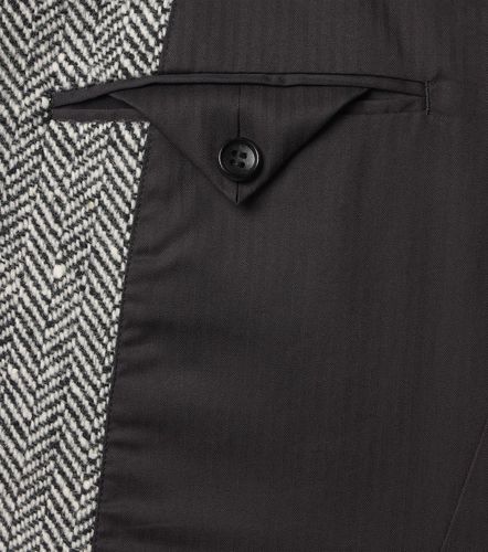 Blazer in misto lana a spina di pesce - Junya Watanabe - Modalova