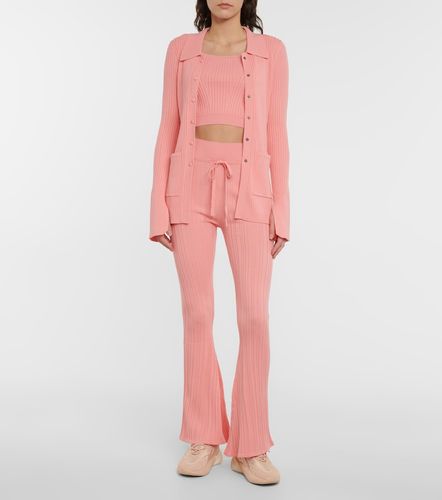 Super Flare ribbed-knit high-rise pants - Live The Process - Modalova