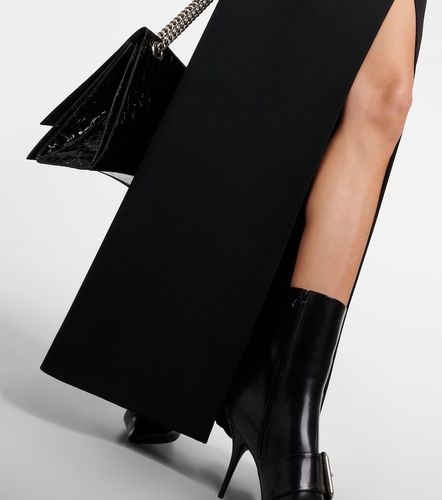 Side-slit wool twill maxi skirt - Balenciaga - Modalova
