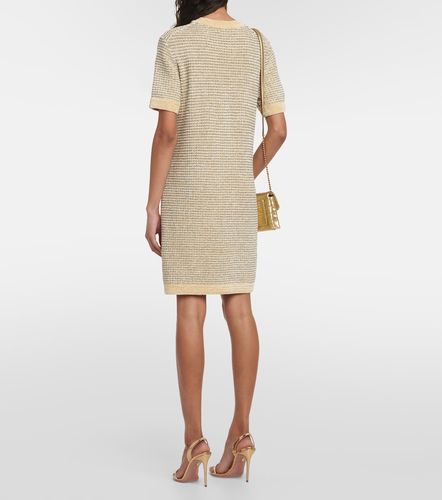 Vestido corto de terciopelo a rayas - Tory Burch - Modalova