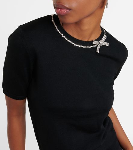 Embellished virgin wool top - Valentino - Modalova