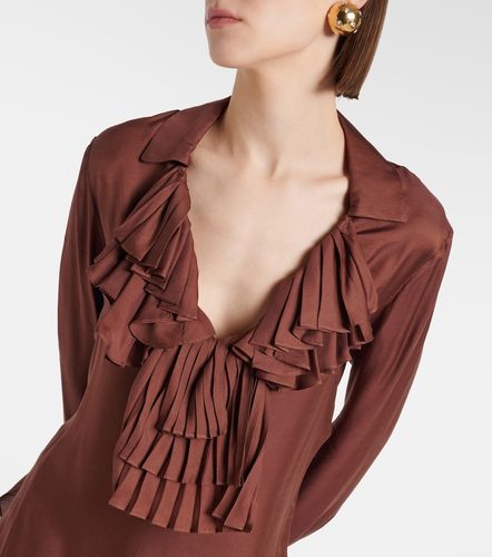 Tom Ford Ruffled twill blouse - Tom Ford - Modalova