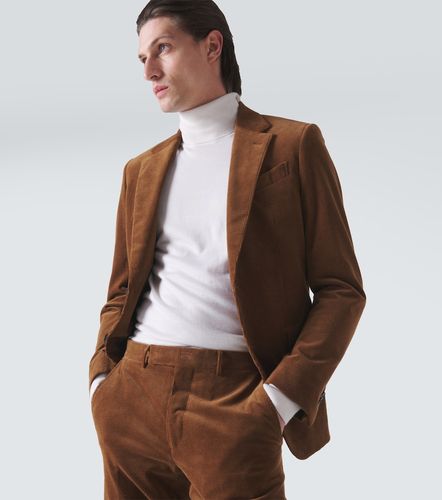 Blazer in velluto a coste di cotone e cashmere - Zegna - Modalova