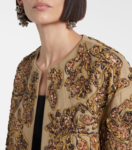 Giacca in cotone con paillettes - Dries Van Noten - Modalova
