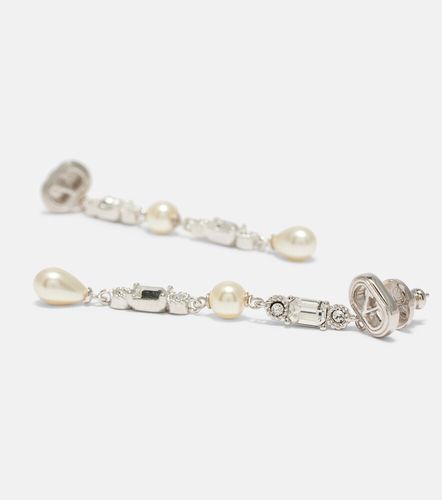 Orecchini pendenti Ovalette VLogo con Swarovski® - Valentino - Modalova
