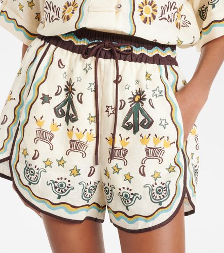 Alémais Shorts Sun Dancer de lino estampado - Alemais - Modalova