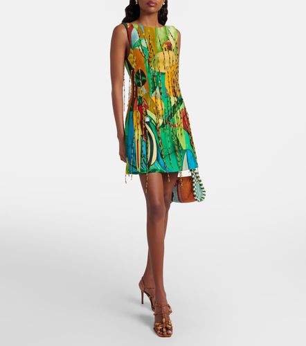 Mokshini beaded linen-blend minidress - Alemais - Modalova