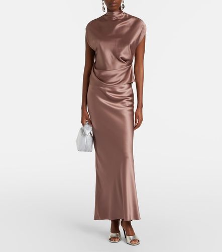 Gonna lunga in satin di seta - The Sei - Modalova