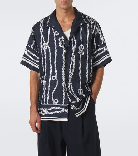 Camicia bowling in seta con stampa - Dolce&Gabbana - Modalova