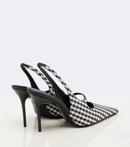Alaia Drop gingham slingback pumps - Alaia - Modalova