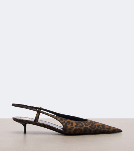 Secret leopard-print slingback pumps - Saint Laurent - Modalova