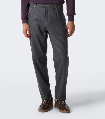 Gerade Hose aus Schurwolle - Brunello Cucinelli - Modalova
