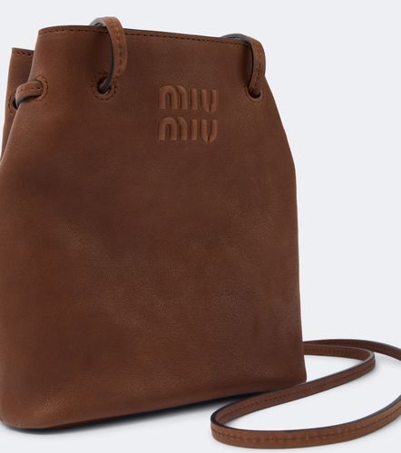 Borsa a secchiello Mini in pelle - Miu Miu - Modalova