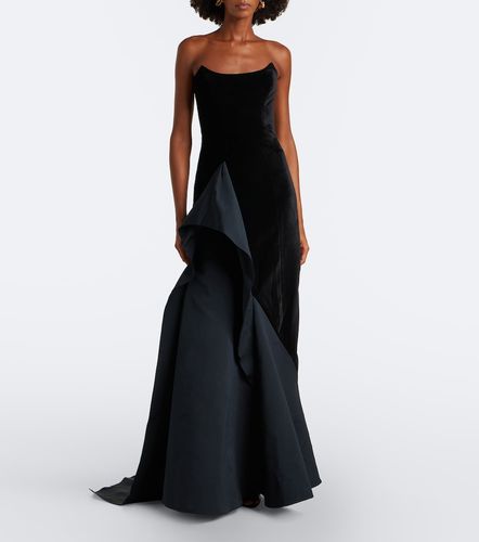 Fianne velvet and faille corset gown - Safiyaa - Modalova