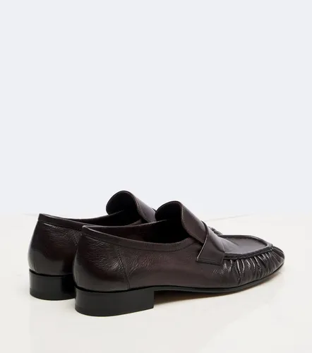 The Row Soft ruched leather loafers - The Row - Modalova