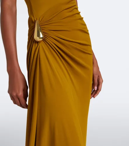 Gathered jersey maxi dress - Bottega Veneta - Modalova