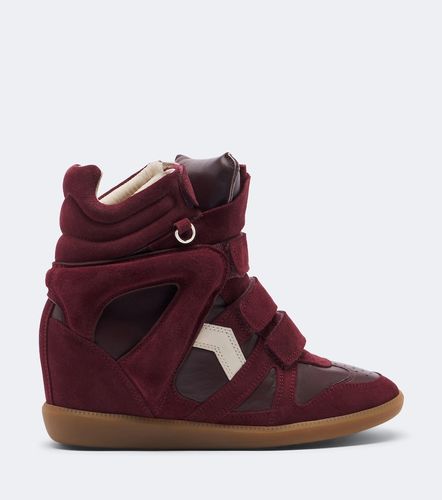 Bekett leather and suede wedge sneakers - Isabel Marant - Modalova