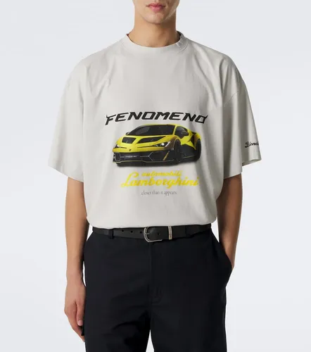 Camiseta oversized de jersey de algodón estampada - Balenciaga - Modalova