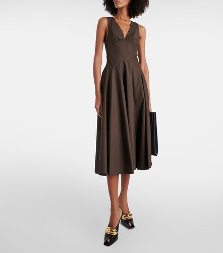 Alaïa Midikleid aus Baumwollpopeline - Alaia - Modalova