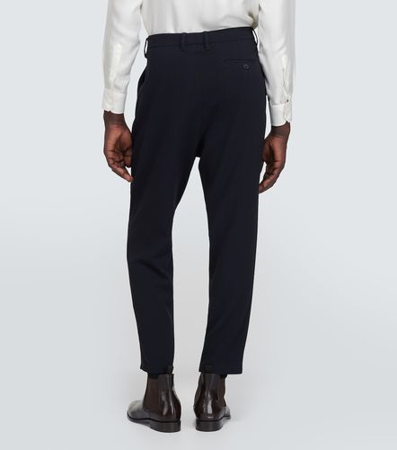 Virgin wool straight pants - Giorgio Armani - Modalova