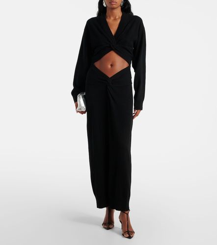 Abito lungo cut-out in lana e cashmere - Christopher Esber - Modalova