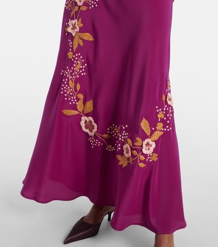 Bestickte Robe Marlene aus Seide - La DoubleJ - Modalova