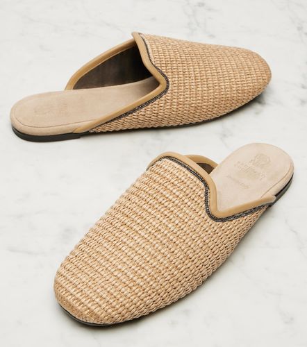 Slippers Monili aus Raffiabast - Brunello Cucinelli - Modalova