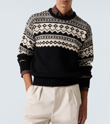 Pullover in cashmere con intarsio - Ralph Lauren Purple Label - Modalova